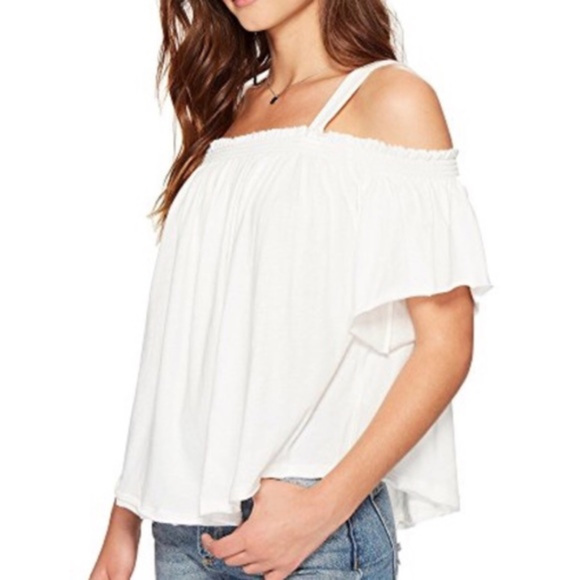 Free People We the Free white cold shoulder size S - Picture 5 of 8